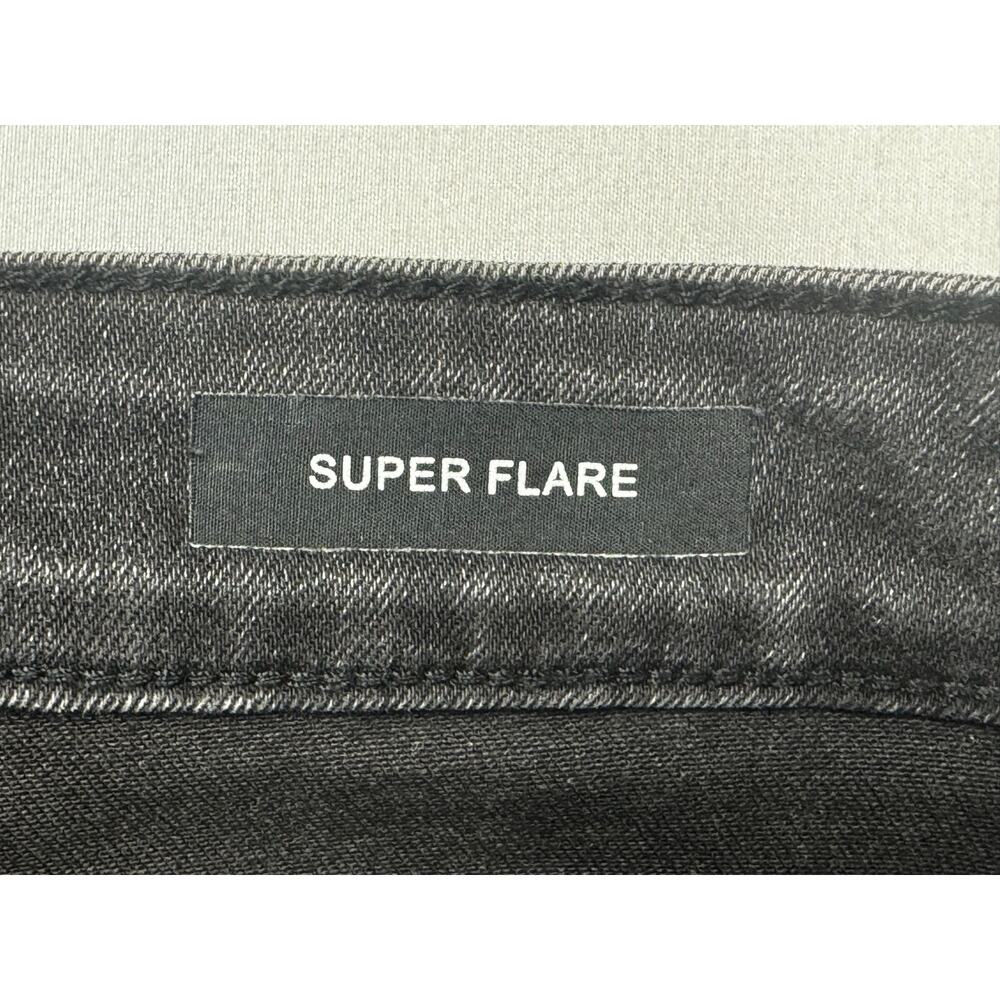 Judy Blue Women's Raw Hem Super Flare Gray Stretch Denim Jeans - 7/28 (28x33.5) - Picture 5 of 6